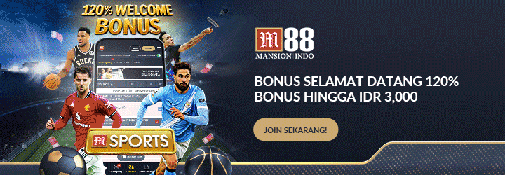 Animasi banner promosi taruhan olahraga langsung di platform M88 msports